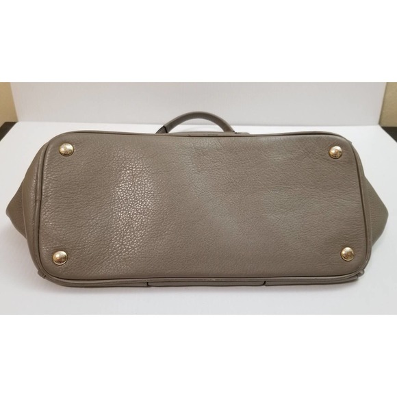 RARE Coach Mickie Gray Smooth Leather Satchel Purse Handbag Crossbody Bag 25032E - Picture 3 of 12